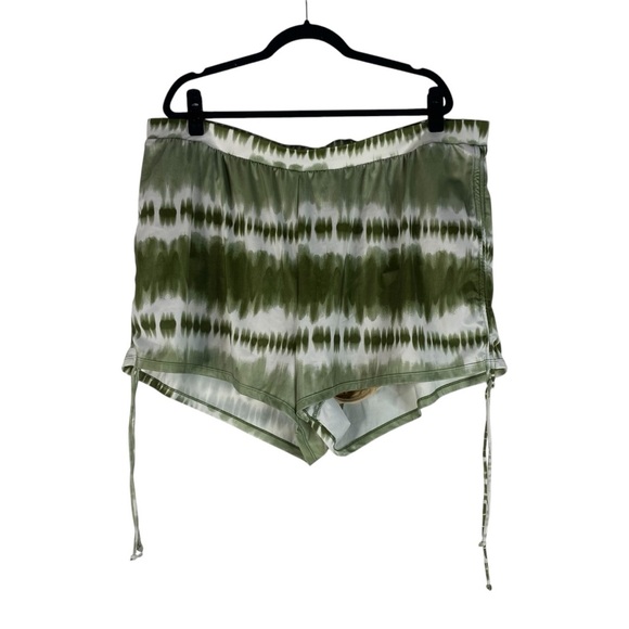 Cacique SWIM Tankini Bathing Suit Set 28 Plus Green Washy Stripes - Picture 8 of 15